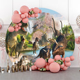 Prähistorisch Welt Dinosaurier Safari Geburtstag Hintergrund